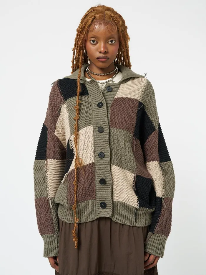 Women Minga London Knitwear Flora Patchwork Cardigan