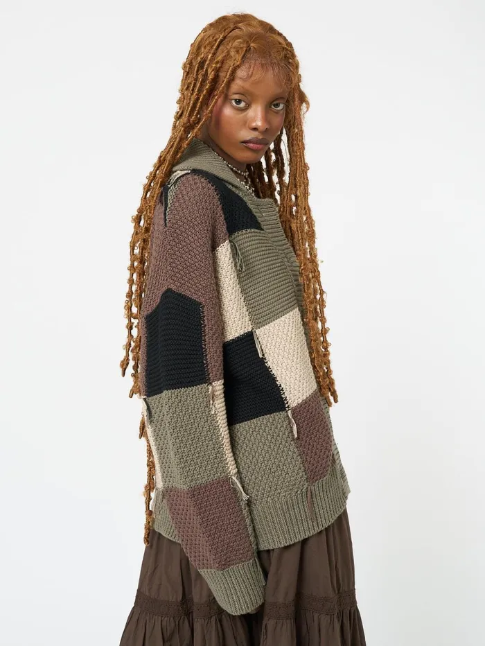 Women Minga London Knitwear Flora Patchwork Cardigan