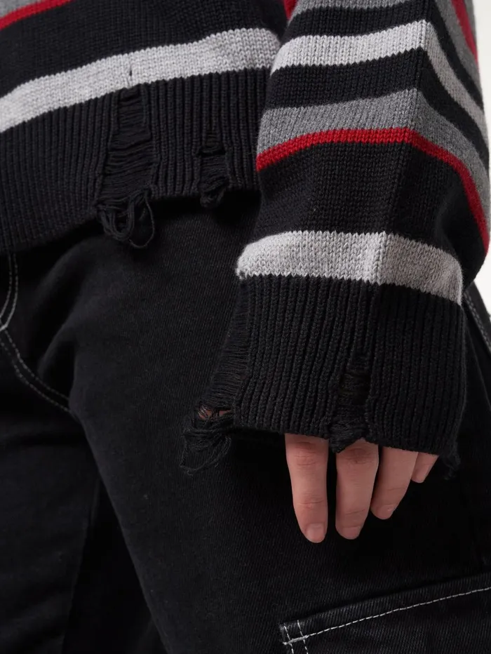 Women Minga London Sweaters and Hoodies Boredom Striped Knit Jumper