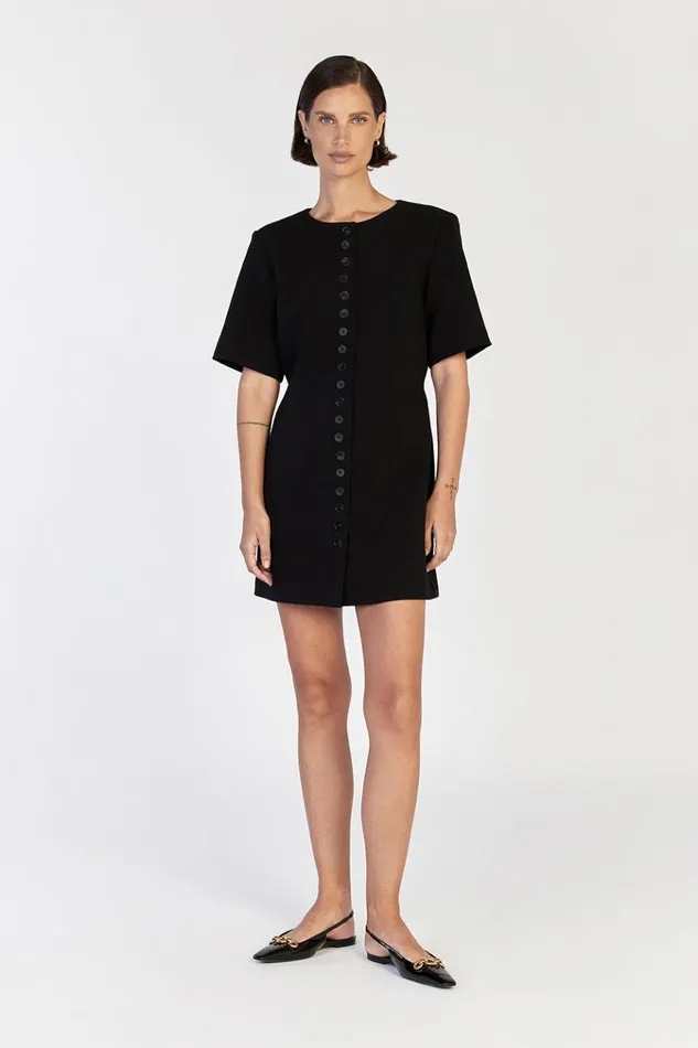 Women Mini Dresses DISSH LIA BLACK SLEEVED MINI DRESS
