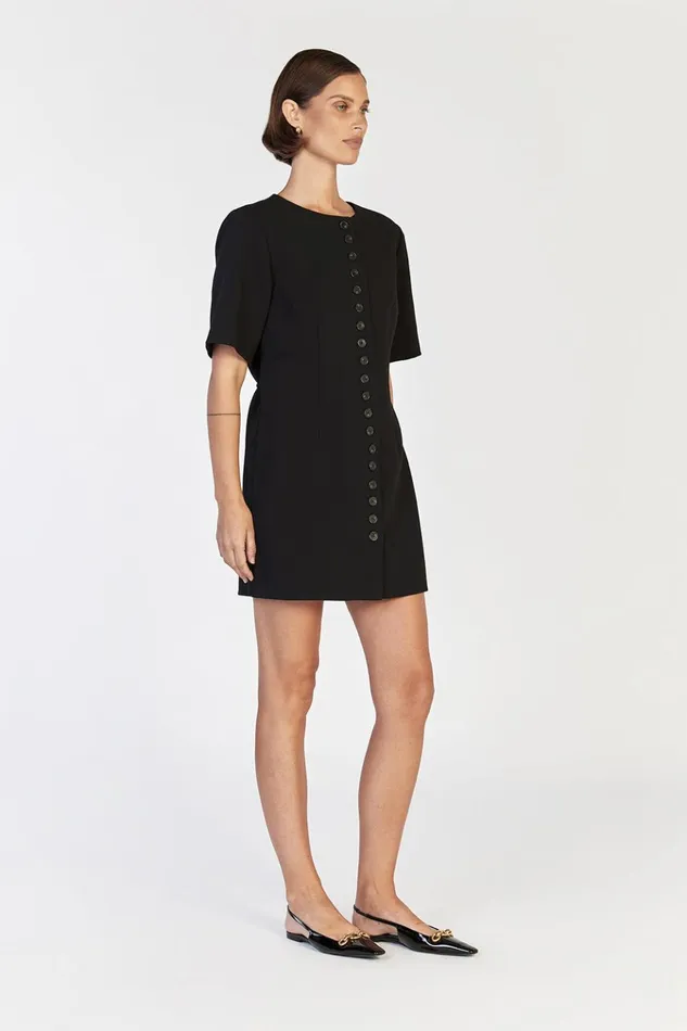 Women Mini Dresses DISSH LIA BLACK SLEEVED MINI DRESS