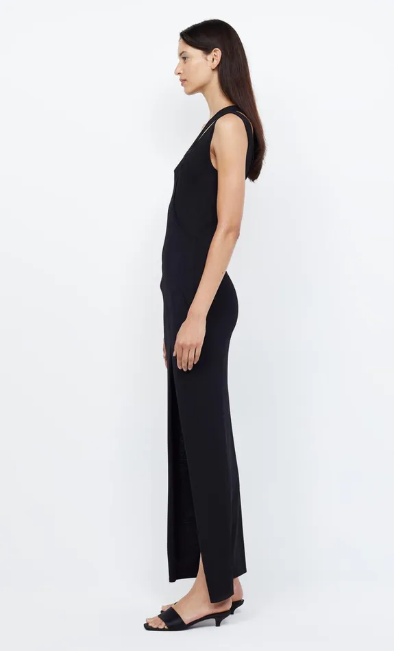 Women MIRA ASYM KNIT MAXI DRESS 8211 BLACK Bec Bridge Maxi Dresses