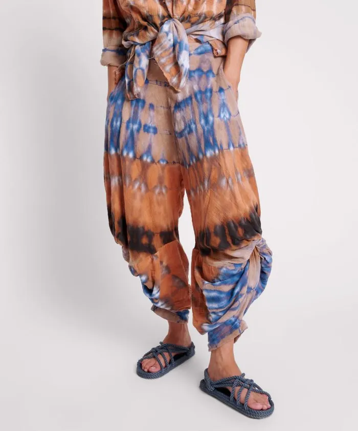 Women MIRAGE HAND TIE DYED GYPSY HAREM PANTS One Teaspoon Bottoms Women MIRAGE HAND TIE DYED GYPSY HAREM PANTS One Teaspoon Bottoms