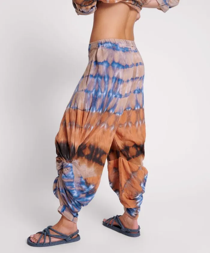 Women MIRAGE HAND TIE DYED GYPSY HAREM PANTS One Teaspoon Bottoms Women MIRAGE HAND TIE DYED GYPSY HAREM PANTS One Teaspoon Bottoms