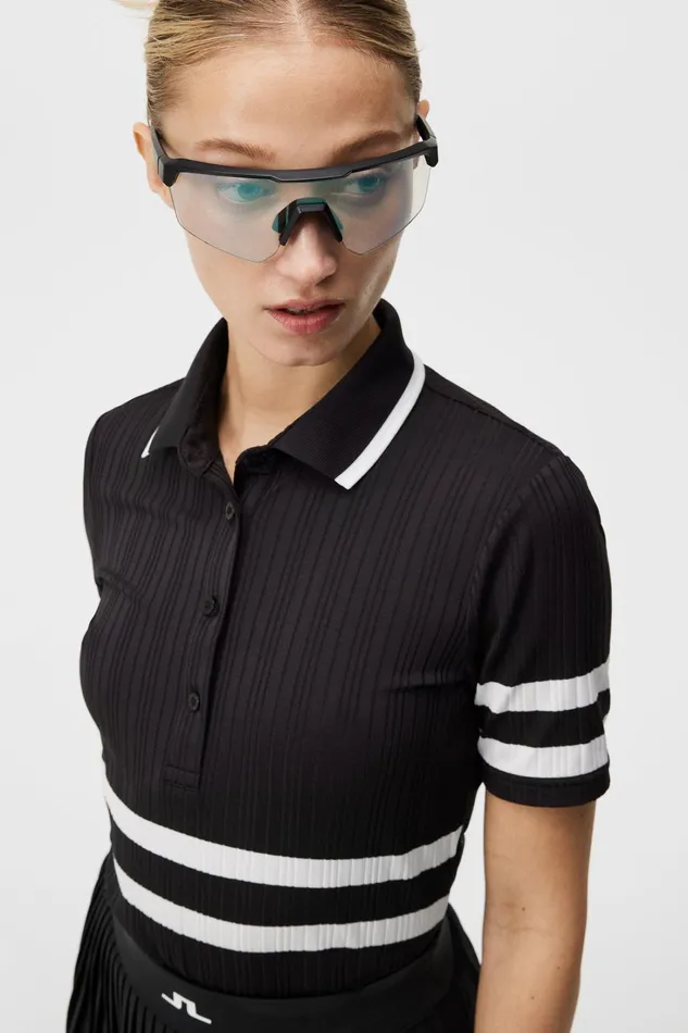 Women Moira Polo Black JLindeberg Polo Shirts