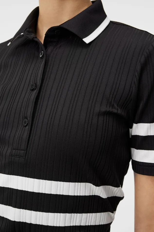 Women Moira Polo Black JLindeberg Polo Shirts