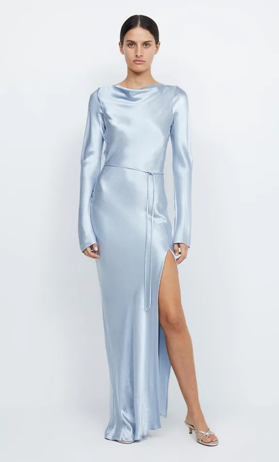 Women MOON DANCE LONG SLEEVE MAXI DRESS 8211 DUSTY BLUE Bec Bridge Maxi Dresses