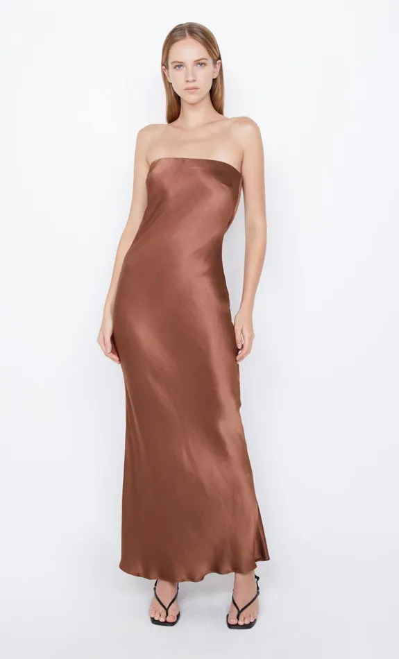 Women MOON DANCE STRAPLESS DRESS 8211 CHOCOLATE Bec Bridge Prom Dresses