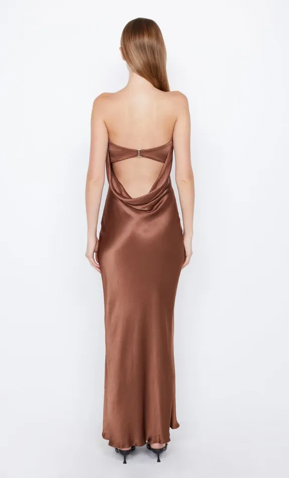 Women MOON DANCE STRAPLESS DRESS 8211 CHOCOLATE Bec Bridge Prom Dresses