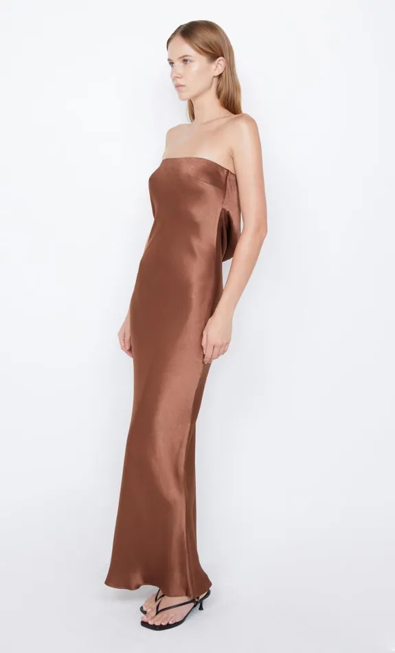 Women MOON DANCE STRAPLESS DRESS 8211 CHOCOLATE Bec Bridge Prom Dresses