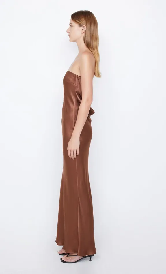 Women MOON DANCE STRAPLESS DRESS 8211 CHOCOLATE Bec Bridge Prom Dresses