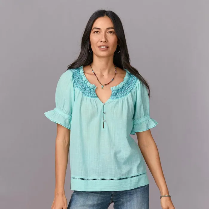 Women Morgan Easy Top Petite Soft Turq Sundance Catalog Petite Styles Women Morgan Easy Top Petite Soft Turq Sundance Catalog Petite Styles