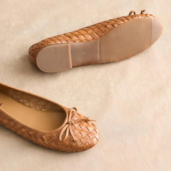 Women Nataly Woven Flats Black Sundance Catalog Shoes