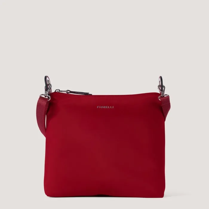 Women Nelly Crossbody Bag Red Nylon Fiorelli Crossbody Bags