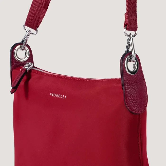 Women Nelly Crossbody Bag Red Nylon Fiorelli Crossbody Bags