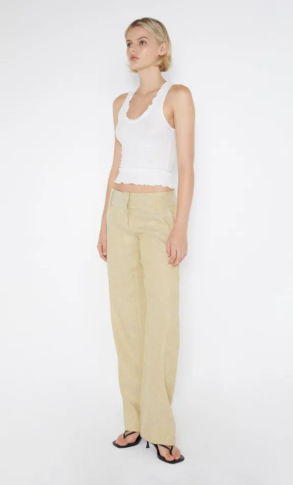 Women NEVA STRAIGHT LEG PANT 8211 STRAW Bec Bridge Shorts Pants