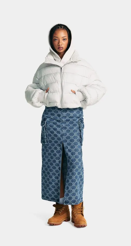 Women Nimbus Grey Sela Puffer Jacket Daily Paper Jackets Women Nimbus Grey Sela Puffer Jacket Daily Paper Jackets