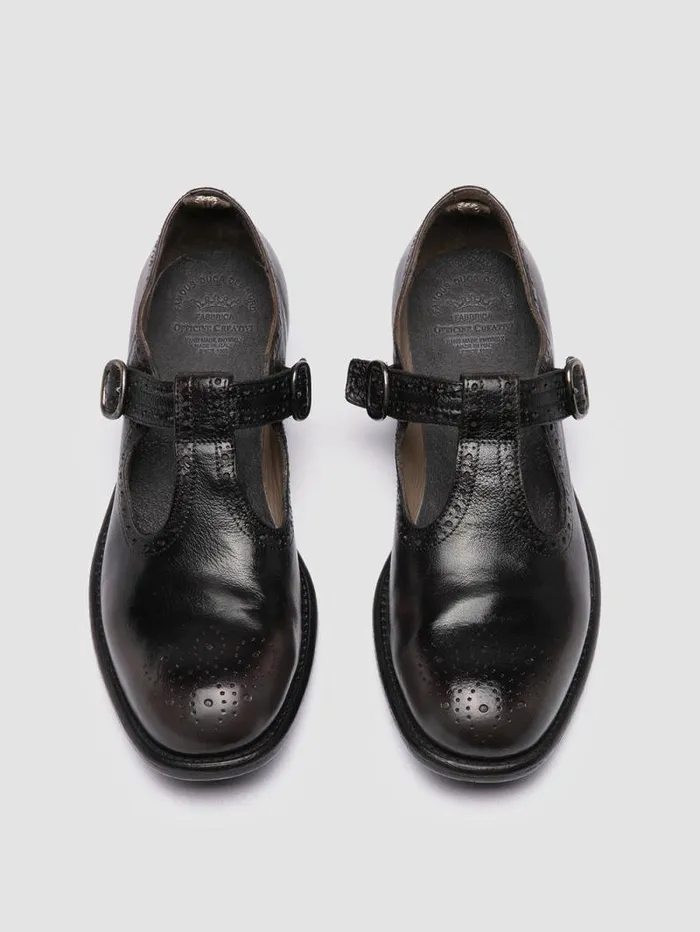 Women Officine Creative Footwear CALIXTE 071 Gray Leather TBar Shoes Women Officine Creative Footwear CALIXTE 071 Gray Leather TBar Shoes