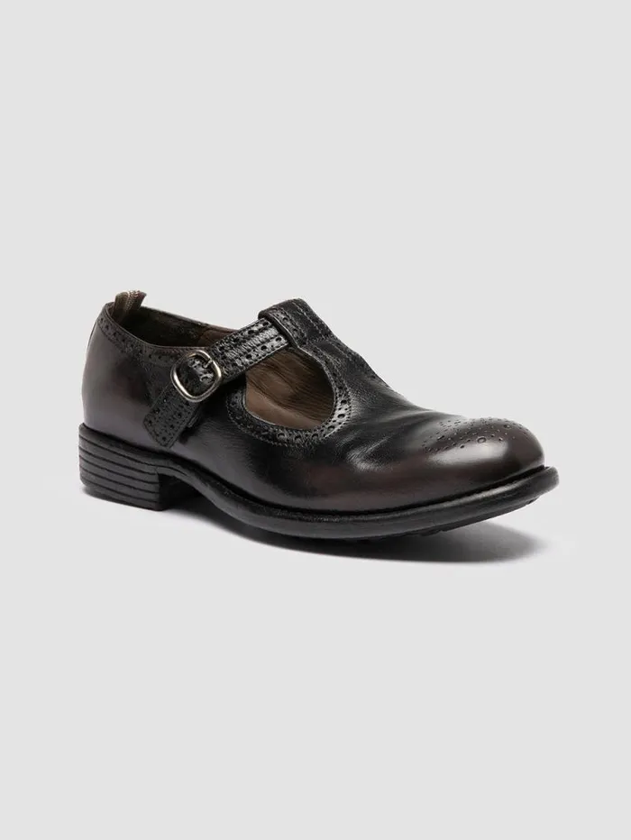 Women Officine Creative Footwear CALIXTE 071 Gray Leather TBar Shoes Women Officine Creative Footwear CALIXTE 071 Gray Leather TBar Shoes