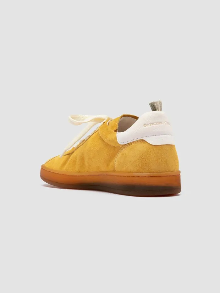 Women Officine Creative Footwear DESTINY 101 Yellow Leather And Suede Low Top Sneakers Women Officine Creative Footwear DESTINY 101 Yellow Leather And Suede Low Top Sneakers