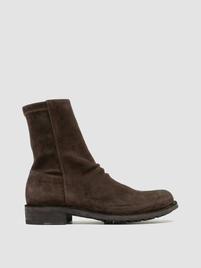 Women Officine Creative Footwear LEGRAND 203 Brown Suede Ankle Boots