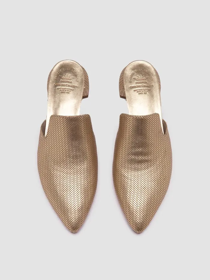 Women Officine Creative Footwear SAGE 106 Platinum Leather Mule Sandals Women Officine Creative Footwear SAGE 106 Platinum Leather Mule Sandals
