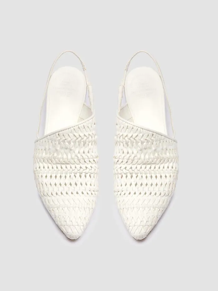 Women Officine Creative Footwear SALLY 032 White Slingback Sandals Women Officine Creative Footwear SALLY 032 White Slingback Sandals