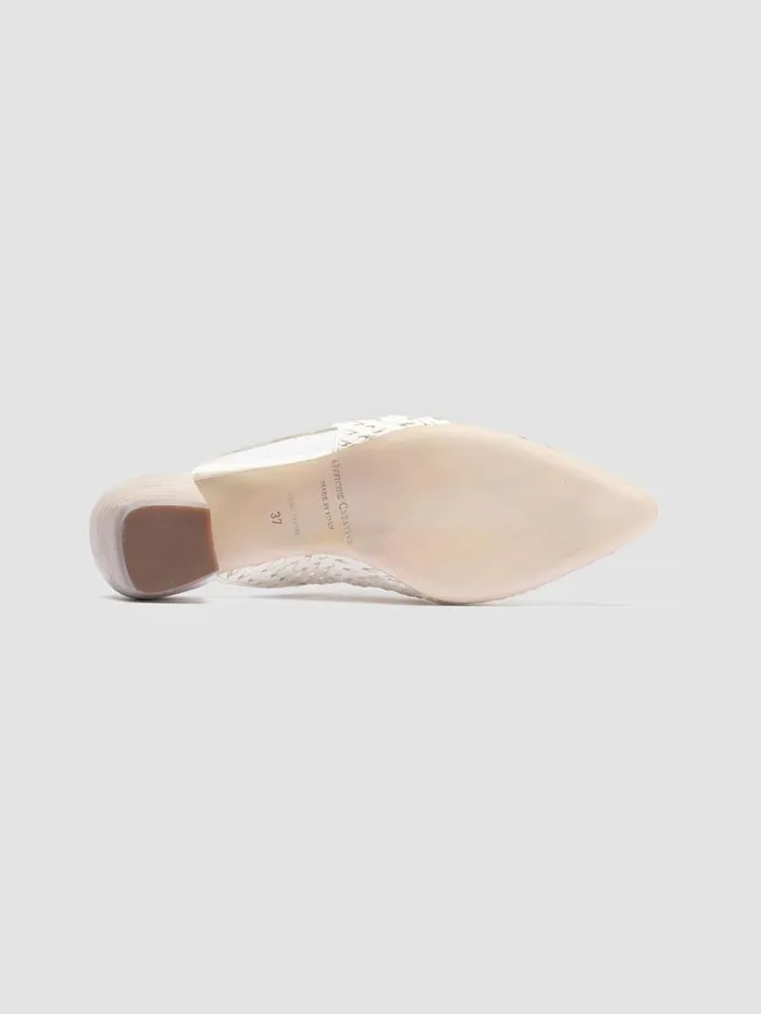 Women Officine Creative Footwear SALLY 032 White Slingback Sandals Women Officine Creative Footwear SALLY 032 White Slingback Sandals