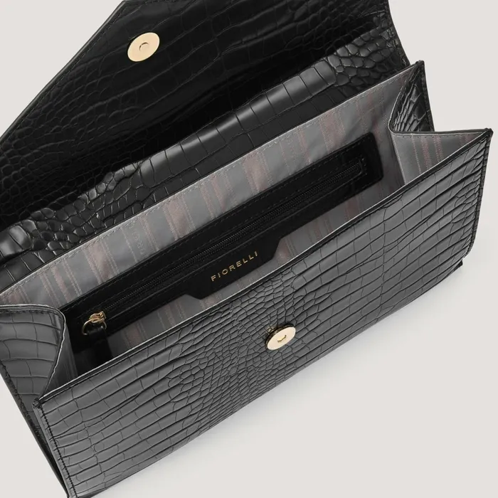 Women Ophelia Black Clutch Bag Fiorelli Occasion Bags