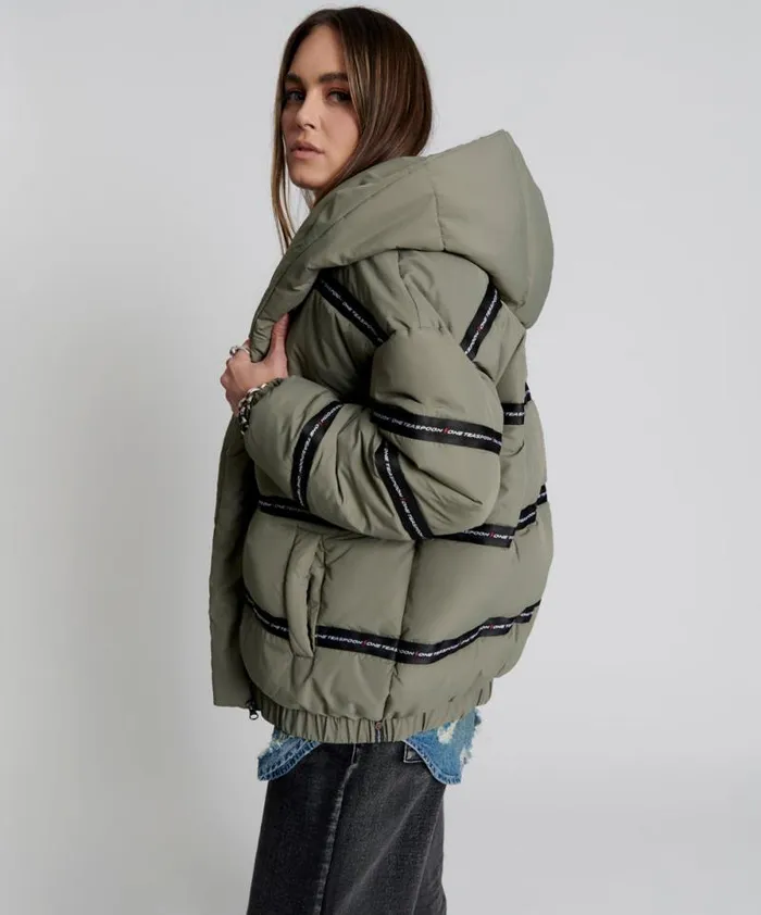 Women OT KHAKI PUFFA JACKET One Teaspoon Jackets