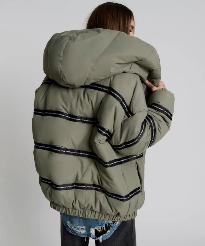 Women OT KHAKI PUFFA JACKET One Teaspoon Jackets