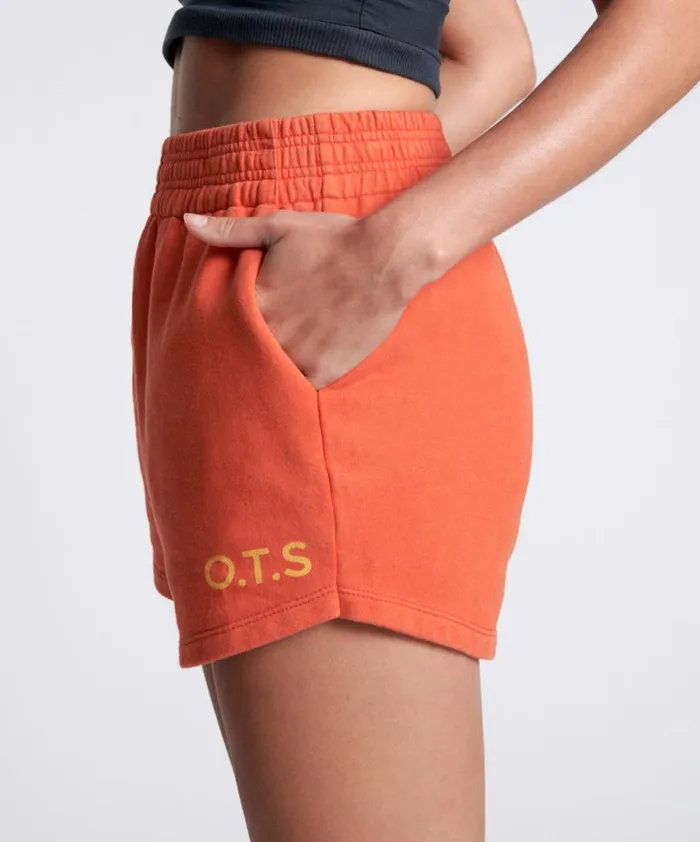 Women OTS HIGH WAIST HUSTLE SHORTS ORANGE One Teaspoon Bottoms Women OTS HIGH WAIST HUSTLE SHORTS ORANGE One Teaspoon Bottoms