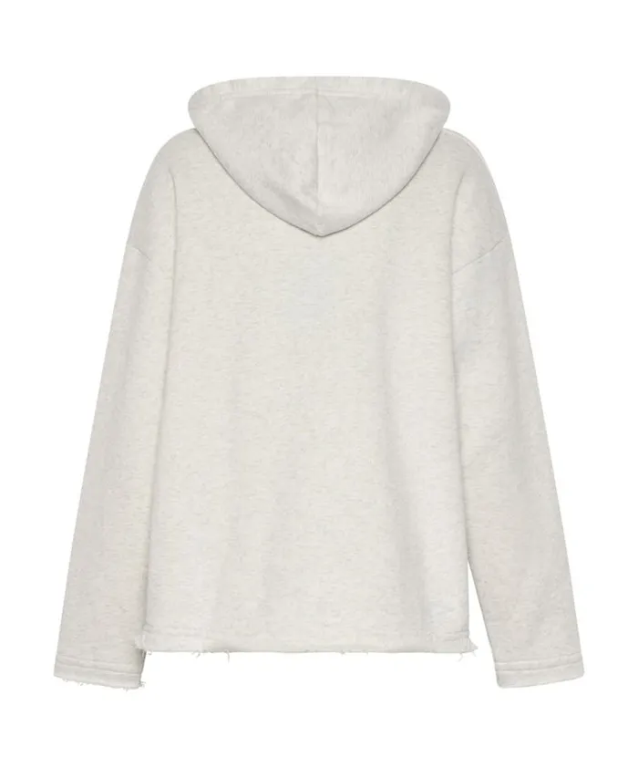 Women OTS WHITE MARL VOYAGER HOODY One Teaspoon Hoodies And Sweats Women OTS WHITE MARL VOYAGER HOODY One Teaspoon Hoodies And Sweats
