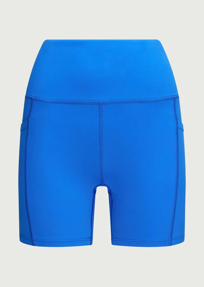 Women PE Nation RECALIBRATE 58243 BIKE SHORT IN ELECTRIC BLUE ActivewearShorts