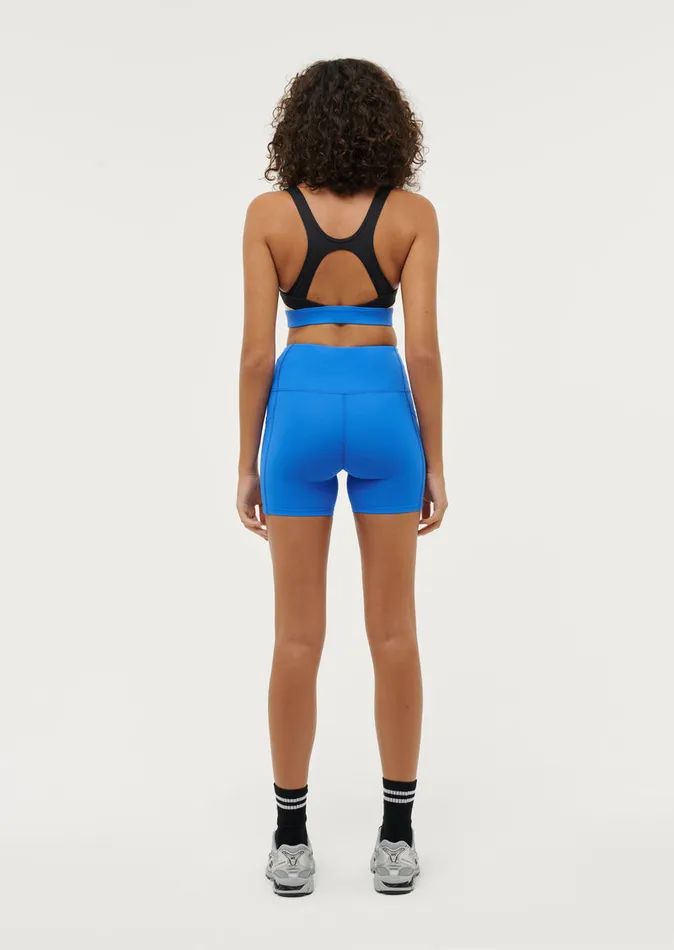 Women PE Nation RECALIBRATE 58243 BIKE SHORT IN ELECTRIC BLUE ActivewearShorts
