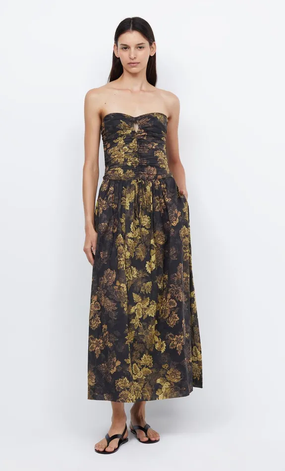 Women PALMER STRAPLESS MAXI 8211 JASPER FLORAL Bec Bridge Maxi Dresses