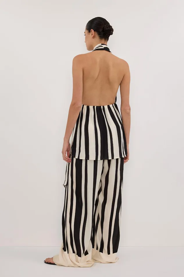 Women Pants DISSH BEAU BLACK STRIPE PANT