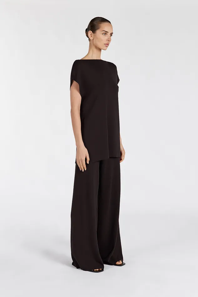Women Pants DISSH MABLE BITTER CHOC KNIT PANT