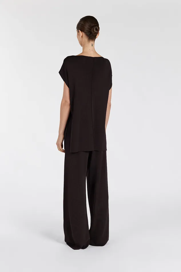 Women Pants DISSH MABLE BITTER CHOC KNIT PANT
