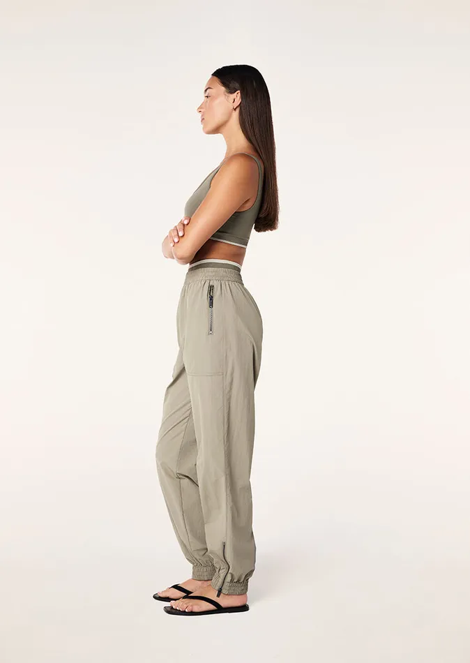 Women Pants PE Nation PITLANE PANT IN SILVER SAGE