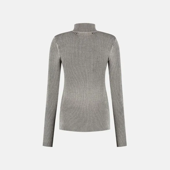 Women Pelican Beige Alora Two Tone Knit Vest Daily Paper Knitwear Women Pelican Beige Alora Two Tone Knit Vest Daily Paper Knitwear