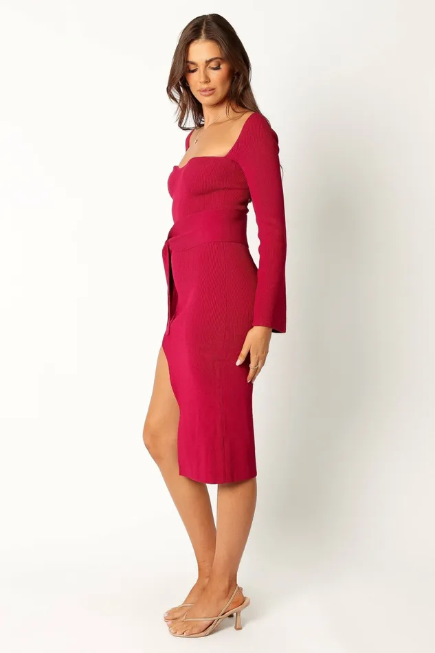 Women Petal and Pup Aquerelle Dress Magenta Winter Dresses