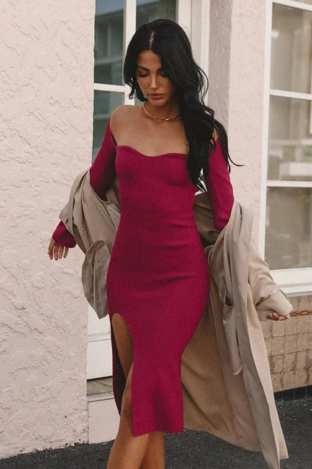 Women Petal and Pup Aquerelle Dress Magenta Winter Dresses