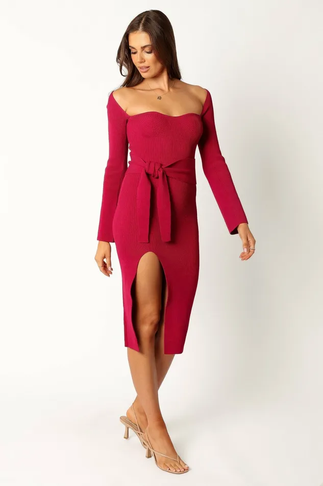 Women Petal and Pup Aquerelle Dress Magenta Winter Dresses