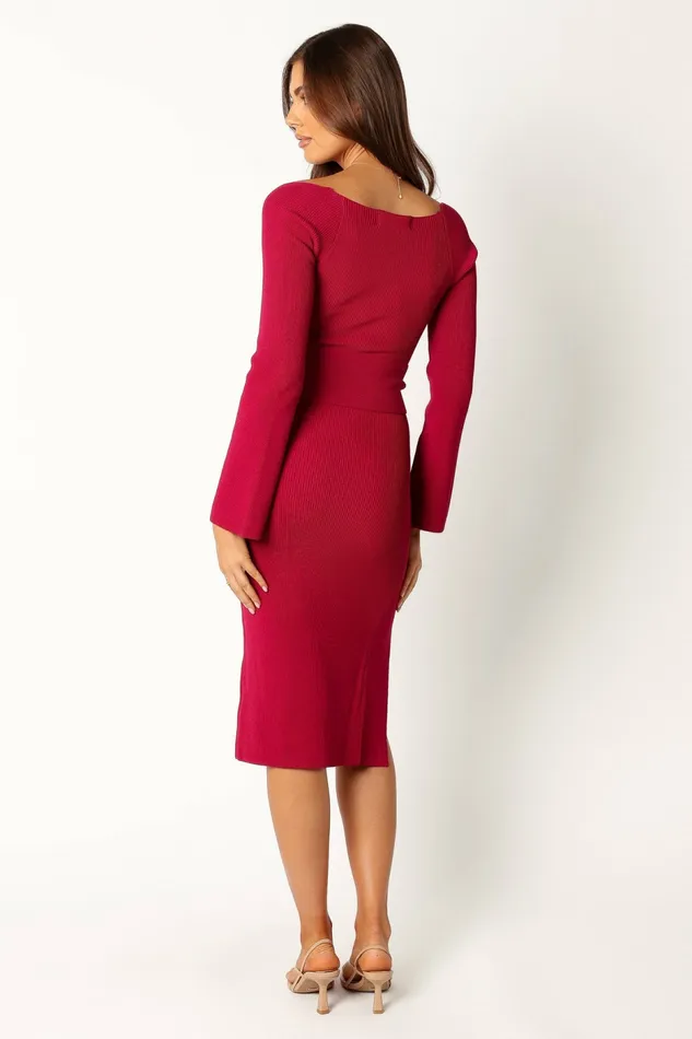 Women Petal and Pup Aquerelle Dress Magenta Winter Dresses