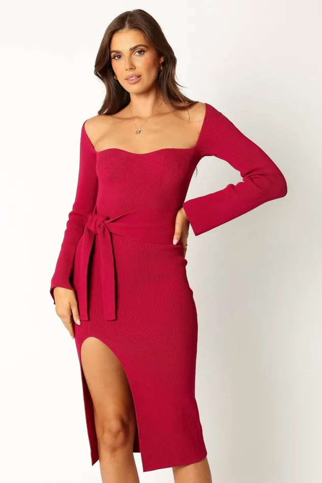 Women Petal and Pup Aquerelle Dress Magenta Winter Dresses