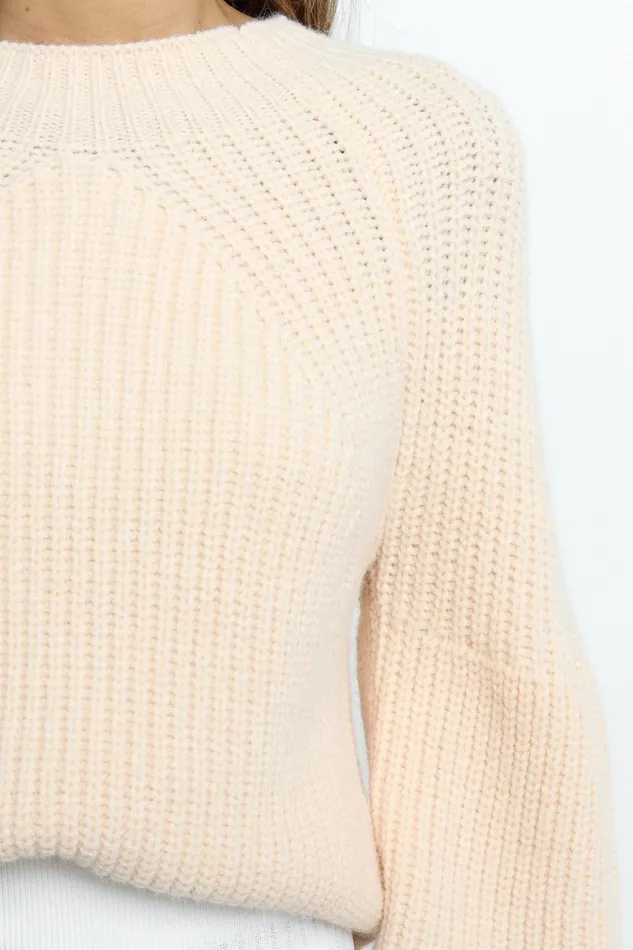 Women Petal and Pup London Knit Sweater Beige Sweaters