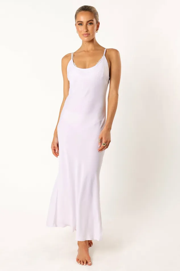 Women Petal and Pup Neroli Maxi Slip Ivory Sleepwear and Intimates