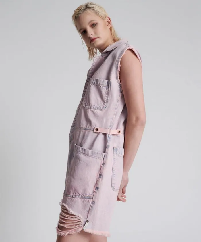 Women PINK HAZE PALISADES OVERALL One Teaspoon Denim Jumpsuits Women PINK HAZE PALISADES OVERALL One Teaspoon Denim Jumpsuits