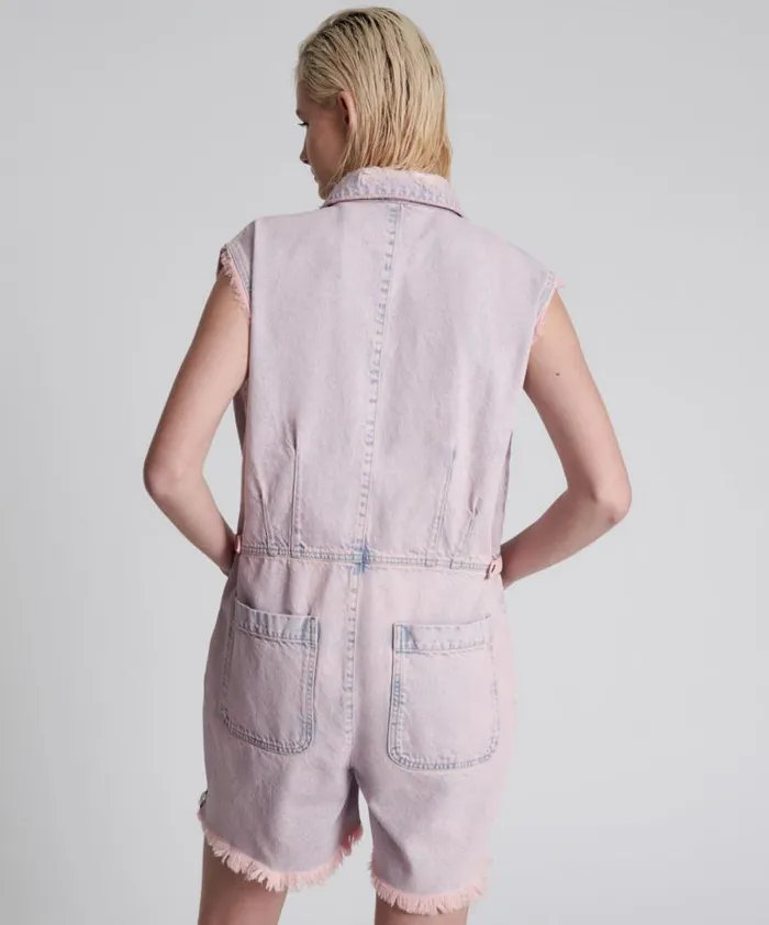 Women PINK HAZE PALISADES OVERALL One Teaspoon Denim Jumpsuits Women PINK HAZE PALISADES OVERALL One Teaspoon Denim Jumpsuits